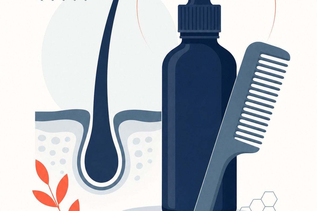 Editorial medical illustration representing Head Lice