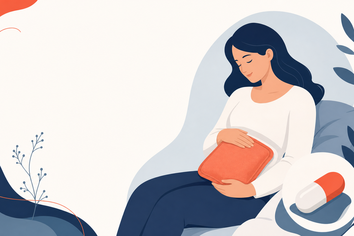 Editorial medical illustration representing Mastitis