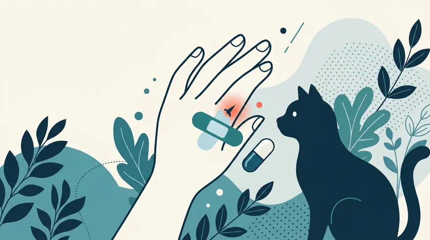 Illustration for Cat Bite