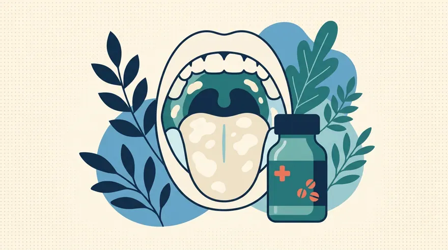 Illustration for Oral Thrush